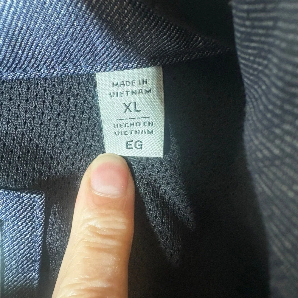 Levis Mens Soft Shell Stand Collar Commuter Trucker Jacket XL Blue Staple